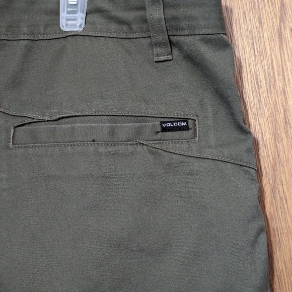 Volcom Frickin Modern Straight Chino Men’s Pants Green 36x31 - Picture 4 of 6